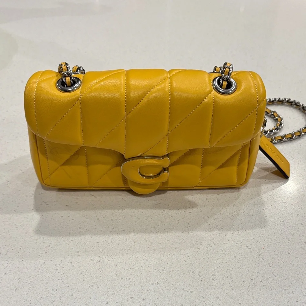 Coach Mustard Tabby 20 Shoulder Bag - Picture 1 of 12